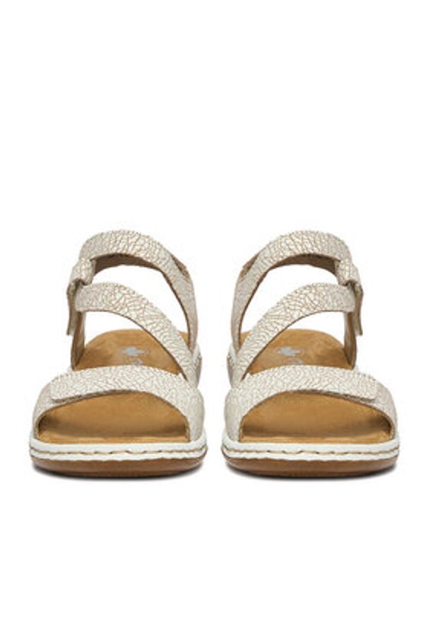 Rieker Sandały CEO-659C7-81 Beżowy. Kolor: beżowy. Materiał: skóra