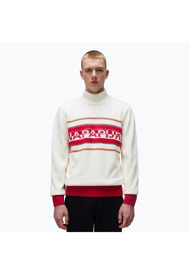Sweter męski Napapijri D-Sardona. Kolor: beżowy. Styl: sportowy