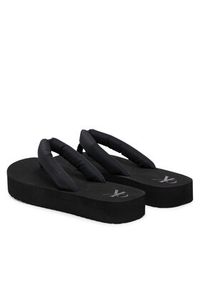 Calvin Klein Jeans Japonki Beach Sandal Flatform Ttxr Satin YW0YW01723 Czarny. Kolor: czarny. Materiał: materiał #4