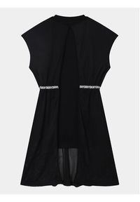 DKNY Sukienka codzienna D32898 D Czarny Regular Fit. Okazja: na co dzień. Kolor: czarny. Materiał: wiskoza. Typ sukienki: proste. Styl: casual #4