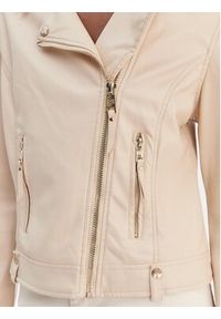 Rinascimento Kurtka z imitacji skóry CFC0124666003 Beżowy Regular Fit. Kolor: beżowy. Materiał: skóra #5