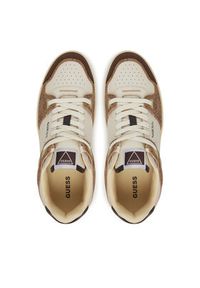 Guess Sneakersy FMJVIN LEL12 Beżowy. Kolor: beżowy. Materiał: skóra #4