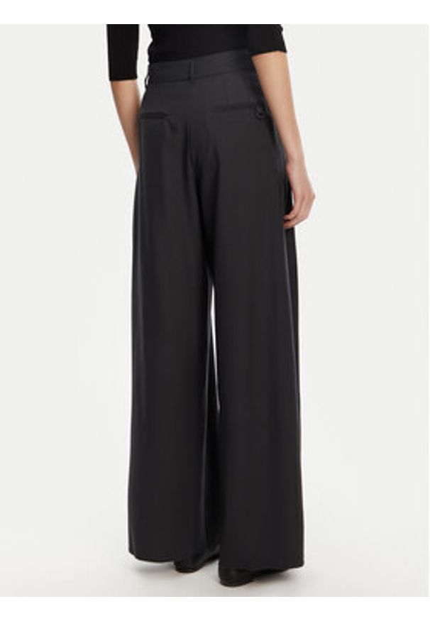 Marella Spodnie palazzo Ulzio 2523136095 Szary Wide Leg. Kolor: szary. Materiał: wełna