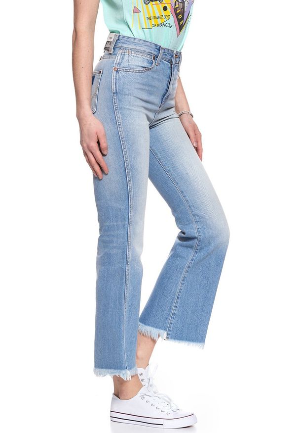 Wrangler - WRANGLER RETRO CROP FLARE FIJI W242FH127 112127921. Stan: podwyższony. Styl: retro