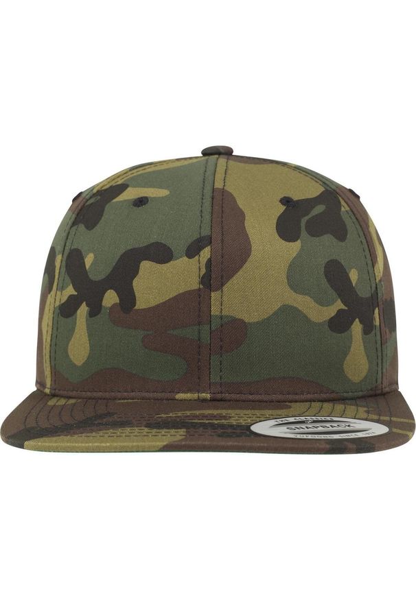 FLEXFIT - Classic Camo Snapback Cap. Kolor: zielony