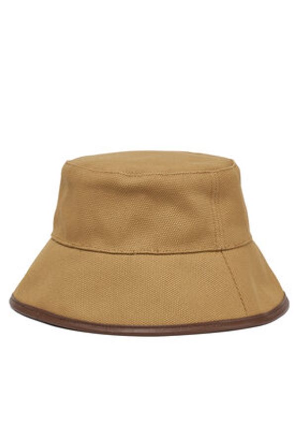 Max Mara Beachwear Czapka z daszkiem Esperia 2516571029 Beżowy. Kolor: beżowy. Materiał: bawełna, materiał