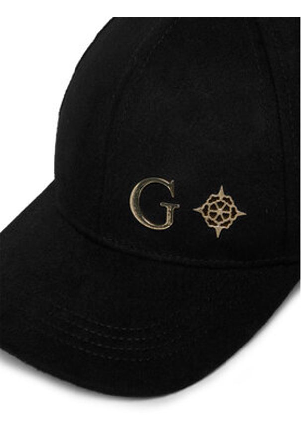 Guess Czapka z daszkiem AW5471 POL01 Czarny. Kolor: czarny. Materiał: wełna