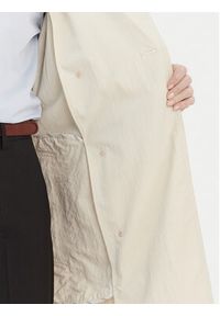 TOMMY HILFIGER - Tommy Hilfiger Trencz WW0WW45632 Beżowy Oversize. Kolor: beżowy. Materiał: syntetyk #2