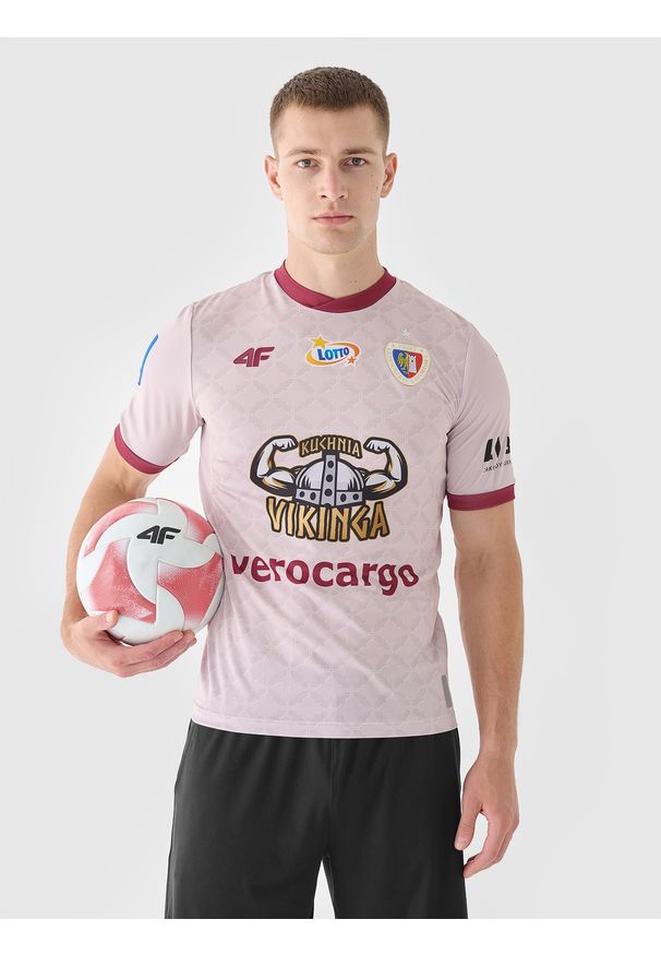 4f - 4F Koszulka klubowa wyjazdowa z sezonu 2024/25 męska 4F x Piast Gliwice - multikolor XL. Kolor: wielokolorowy. Materiał: dzianina, włókno, materiał. Sezon: lato. Styl: klasyczny