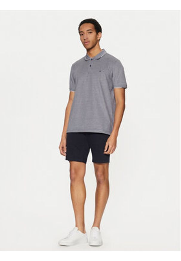 Calvin Klein Polo K10K114475 Granatowy Regular Fit. Typ kołnierza: polo. Kolor: niebieski. Materiał: bawełna