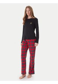 Lauren Ralph Lauren - LAUREN RALPH LAUREN Piżama ILN72458F Zielony Regular Fit. Kolor: zielony. Materiał: bawełna