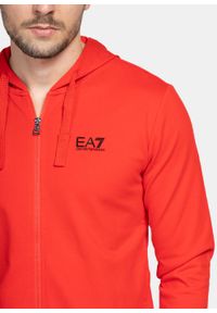 Bluza męska EA7 Emporio Armani (8NPM03 PJ05Z 1451). Kolor: czerwony. Styl: sportowy