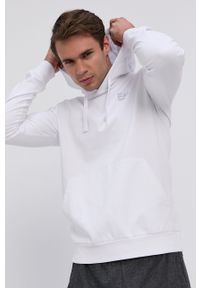EA7 Emporio Armani - Bluza bawełniana. Okazja: na co dzień. Kolor: biały. Materiał: bawełna. Styl: casual