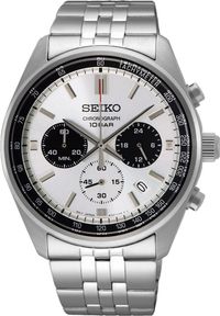 Zegarek Seiko Zegarek męski Seiko SSB425P1 srebrny. Kolor: srebrny #1