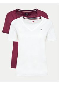 Tommy Jeans Komplet 2 t-shirtów DW0DW11458 Kolorowy Slim Fit. Materiał: bawełna. Wzór: kolorowy #3