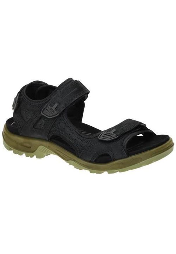 ecco - Buty do chodzenia męskie Ecco 06956460886. Zapięcie: rzepy. Kolor: czarny. Materiał: materiał, syntetyk