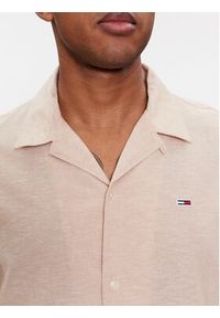 Tommy Jeans Koszula Camp DM0DM18963 Beżowy Regular Fit. Kolor: beżowy. Materiał: bawełna #3
