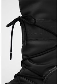 Moon Boot - Śniegowce Rubber. Nosek buta: okrągły. Kolor: czarny. Materiał: guma #2