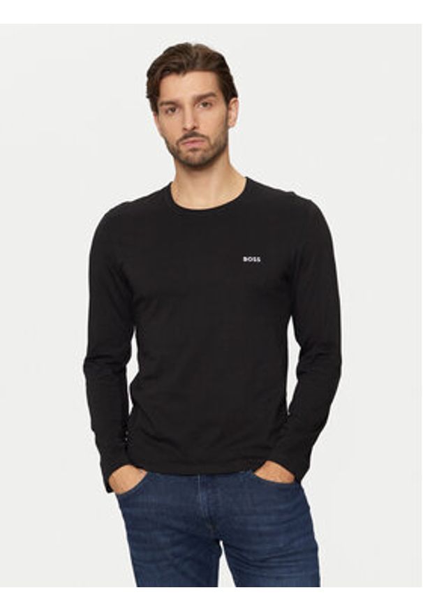 BOSS - Boss Komplet 3 longsleeve 50492321 Kolorowy Regular Fit. Materiał: bawełna. Długość rękawa: długi rękaw. Wzór: kolorowy