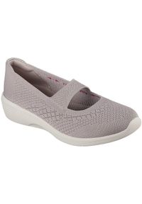 skechers - Mieszkania Skechers Arya - Lovesome, Kobiety. Kolor: fioletowy. Materiał: materiał. Sport: fitness