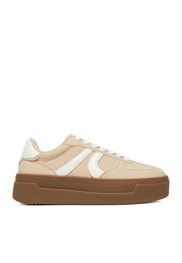 Sneakersy DeeZee. Kolor: beżowy