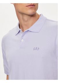 GAP - Gap Polo 586306-14 Fioletowy Regular Fit. Typ kołnierza: polo. Kolor: fioletowy. Materiał: bawełna