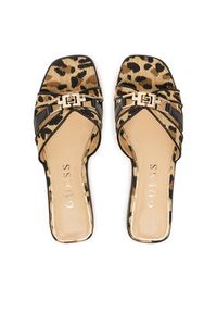 Guess Klapki FLJREA PEL19 Beżowy. Kolor: beżowy. Materiał: skóra #4