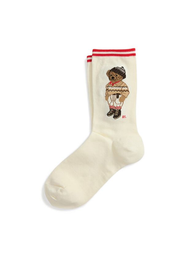 Polo Ralph Lauren Skarpety długie 455982952001 Écru. Materiał: bawełna