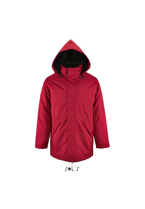 SOL'S - Parka Sol's Robyn. Kolor: czerwony. Sezon: zima. Styl: elegancki