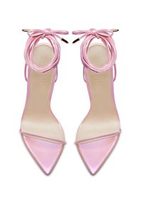 FEMME Los Angeles - FEMME LOS ANGELES - Różowe sandały na szpilce Luce Minimale Rose. Zapięcie: pasek. Kolor: różowy, wielokolorowy, fioletowy. Obcas: na szpilce. Wysokość obcasa: średni #4
