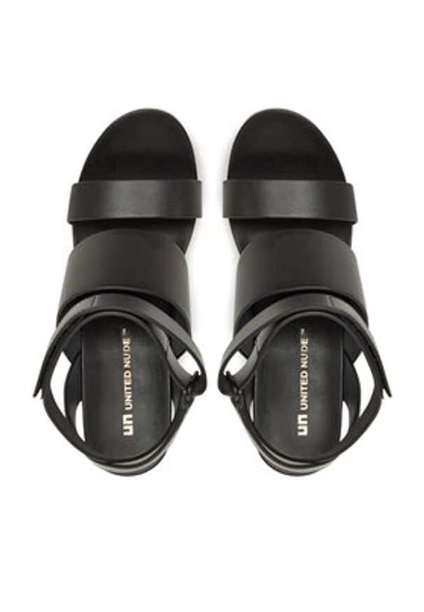 United Nude Sandały Eamz Hana 109040116 Czarny. Kolor: czarny. Materiał: skóra