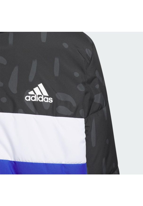 Adidas - Kurtka Colorblocked Padded Kids. Kolor: czarny. Materiał: puch, materiał