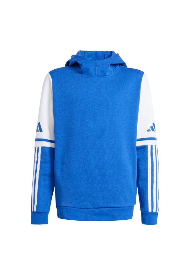 Adidas - Bluza z kapturem dla dzieci adidas Squadra 25. Typ kołnierza: kaptur. Kolor: niebieski, biały, wielokolorowy. Sport: piłka nożna