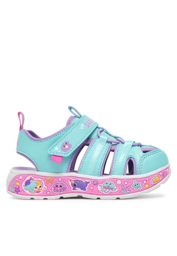 skechers - Sandały Skechers. Kolor: niebieski