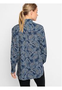 Olsen Koszula 12001839 Granatowy Regular Fit. Kolor: niebieski. Materiał: bawełna