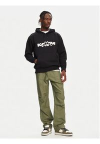 Kappa Bluza Nhayma 341V57W Czarny Regular Fit. Kolor: czarny. Materiał: bawełna