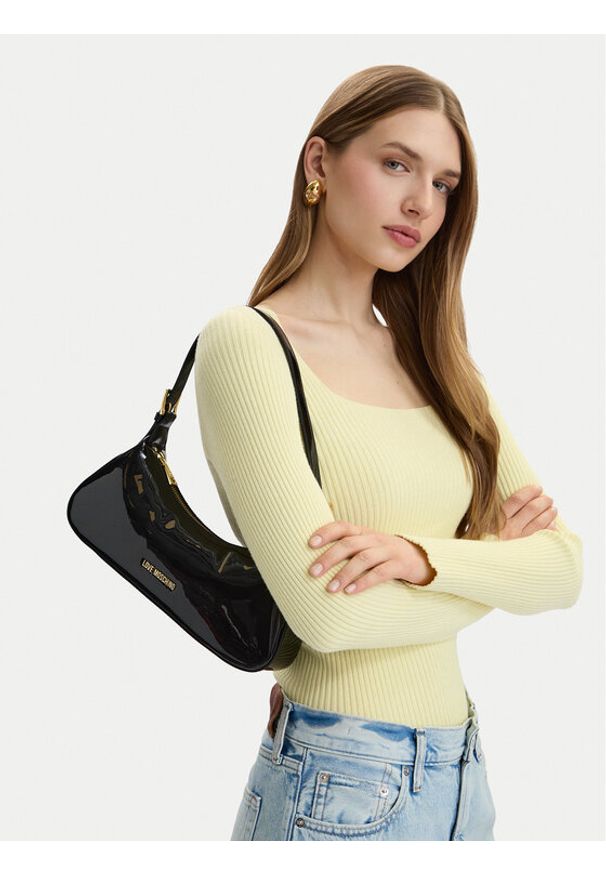 Love Moschino - LOVE MOSCHINO Torebka JC4390PP0OKE2000 Czarny. Kolor: czarny. Materiał: skórzane