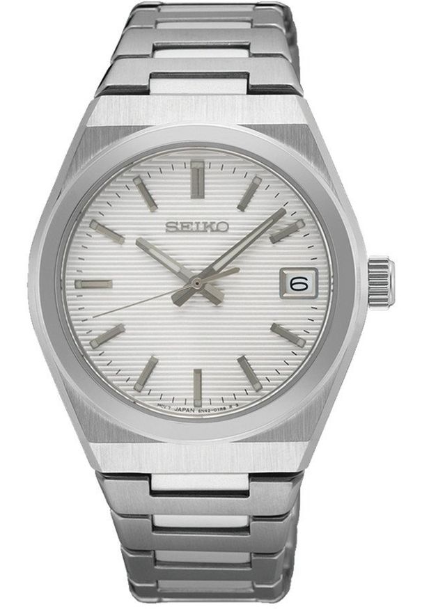Zegarek damski Seiko SUR573P1 srebrny. Kolor: srebrny