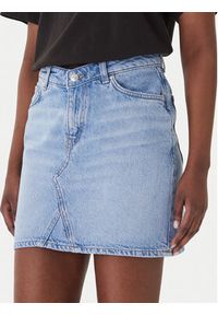 Hugo - HUGO Spódnica jeansowa Gatalie 50559749 Niebieski Regular Fit. Kolor: niebieski. Materiał: bawełna #2