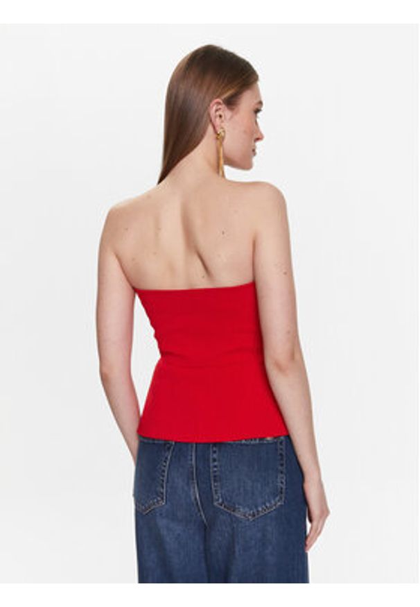 Pinko Top 100112 7624 Czerwony Slim Fit. Kolor: czerwony. Materiał: syntetyk