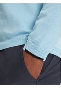 BOSS Sweter K_Ever-X 50541940 Błękitny Regular Fit. Kolor: niebieski. Materiał: bawełna #3