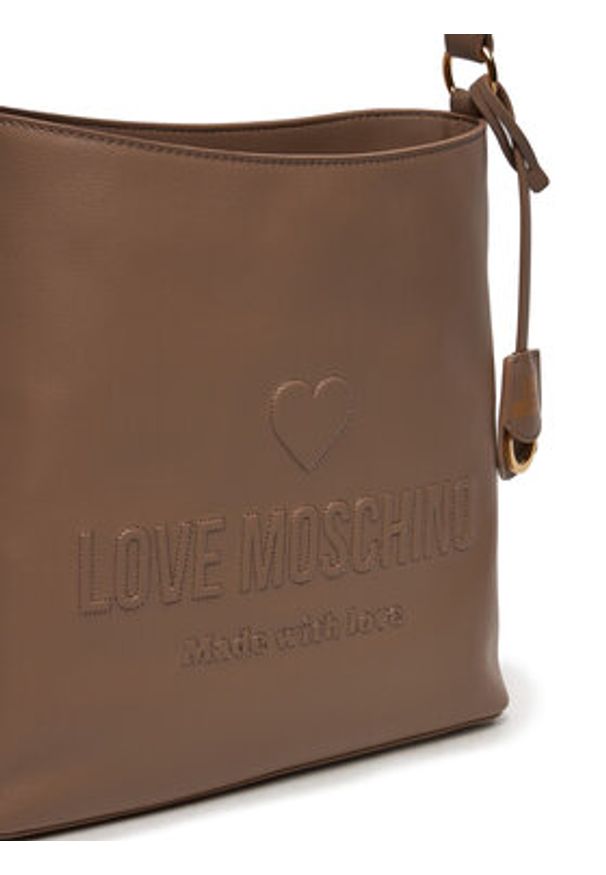 Love Moschino - LOVE MOSCHINO Torebka JC4115PP1LL1020A Brązowy. Kolor: brązowy. Materiał: skórzane