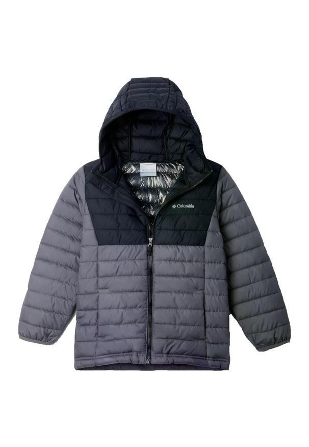 columbia - COLUMBIA POWDER LITE II HOODED JACKET Szary. Kolor: szary. Materiał: syntetyk. Sport: turystyka piesza