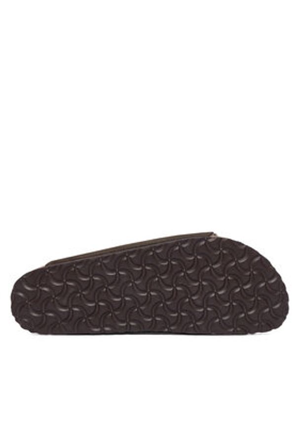 Birkenstock Klapki Arizona Shearling 1020528 Brązowy. Kolor: brązowy. Materiał: zamsz, skóra