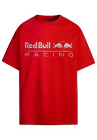 Pepe Jeans T-Shirt Red Bull Racing Logo Print 2025 Czerwony Regular Fit. Kolor: czerwony. Materiał: bawełna. Wzór: nadruk