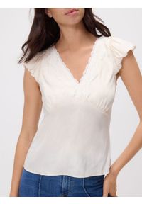 Reserved - Bluzka z wiskozy - złamana biel. Materiał: wiskoza #1
