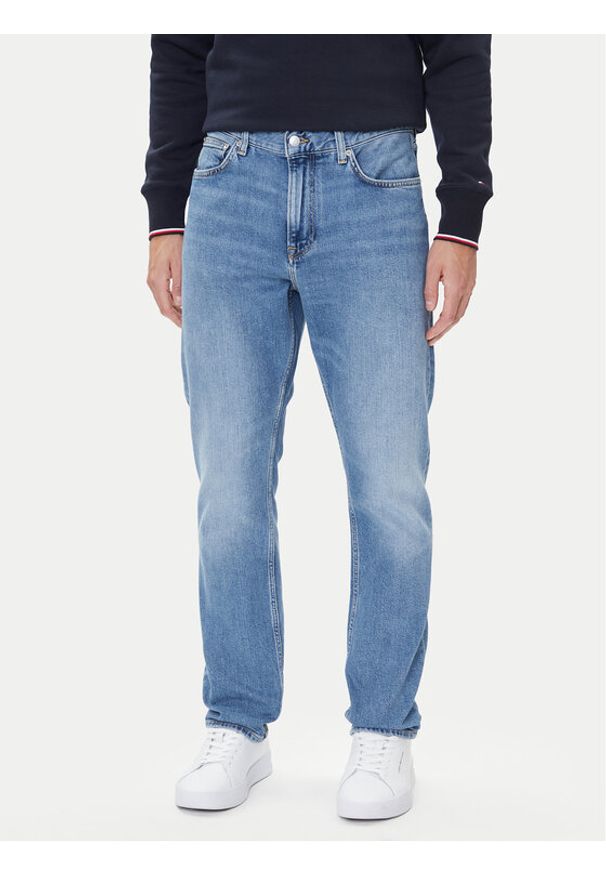 TOMMY HILFIGER - Tommy Hilfiger Jeansy Mercer MW0MW39656 Niebieski Straight Fit. Kolor: niebieski
