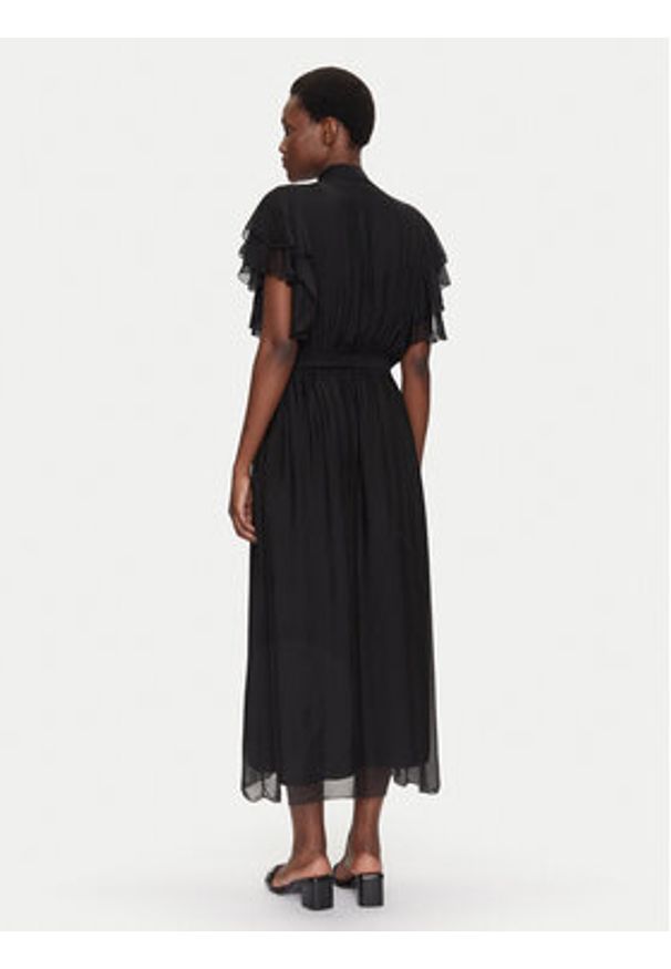 Dixie Sukienka letnia A207W017A Czarny Regular Fit. Kolor: czarny. Materiał: wiskoza. Sezon: lato