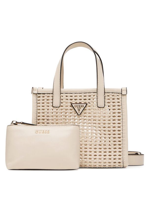 Guess Torebka Brigitta Mini HWWZ72 06770 Écru. Materiał: skórzane
