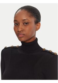 Gaudi Golf 521FD53037 Czarny Regular Fit. Typ kołnierza: golf. Kolor: czarny. Materiał: wiskoza #3